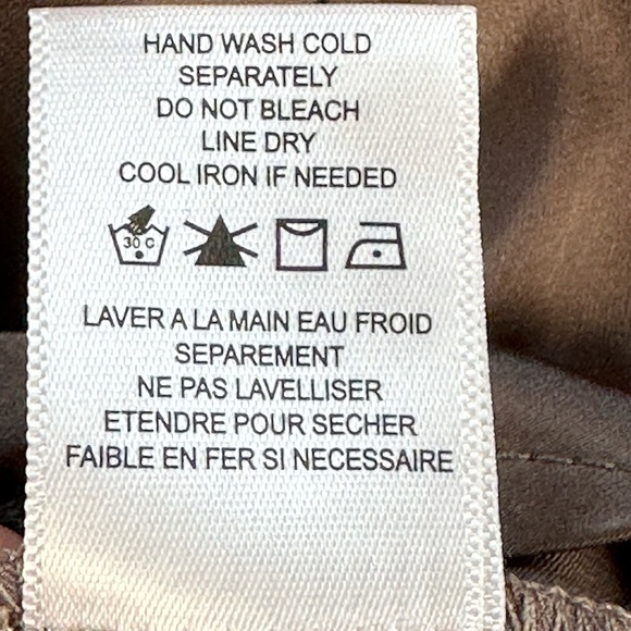 Pleione Sleeveless Knot Front Blouse - Brown - size Medium - Picture 7 of 9